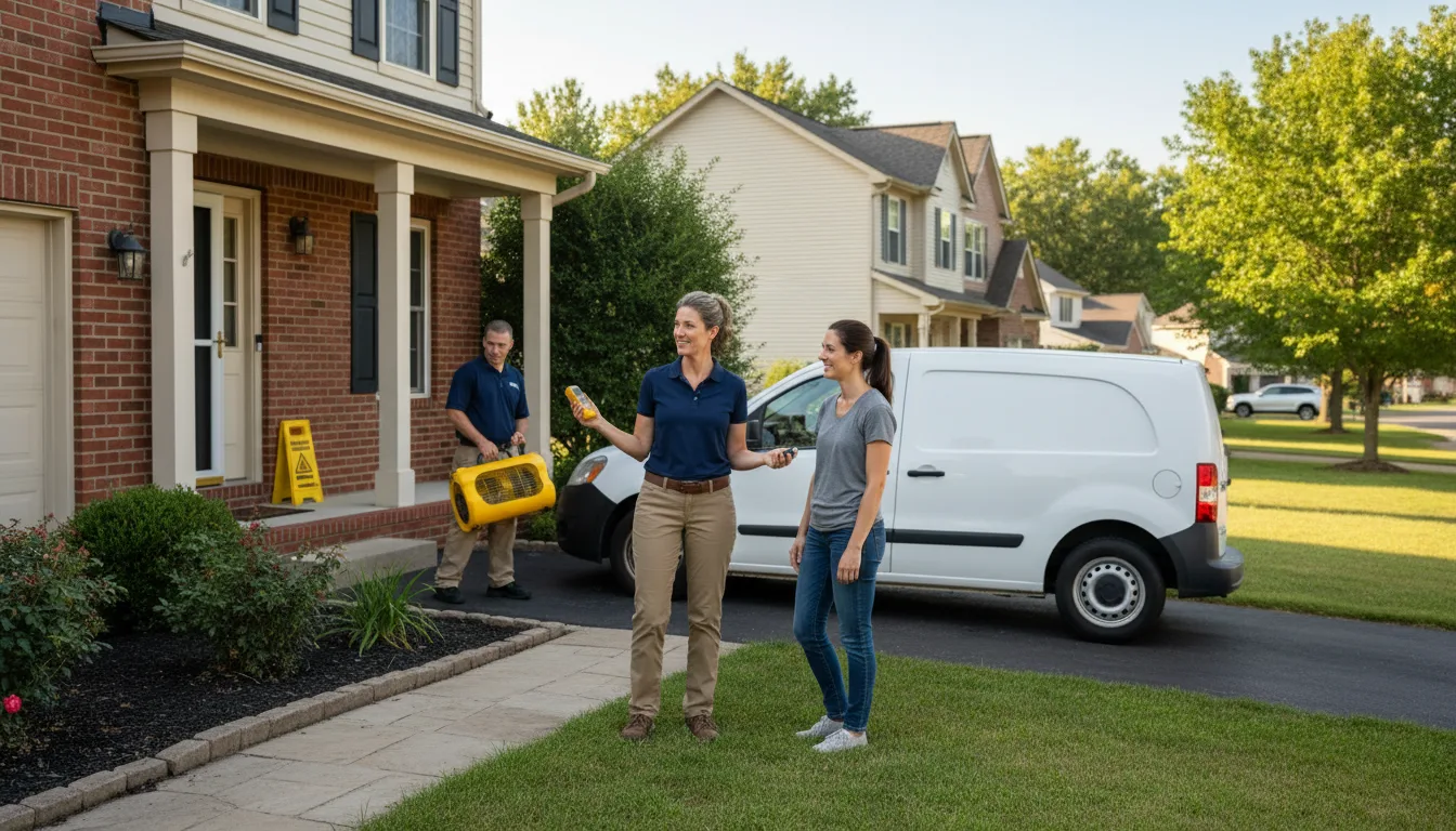 Residential water damage restoration in Cape Girardeau, MO